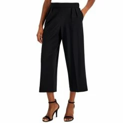 Best Pirce 🛒 Anne Klein Petite Pull-On Wide-Leg Pants Anne Black ✔️