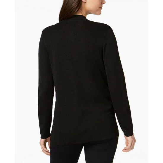 New โ Anne Klein Petite Malibu Cardigan Black ๐ - Image 2