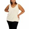 Wholesale ⌛ Anne Klein Plus Size Sweater Tank Top Bisqueware 🔥
