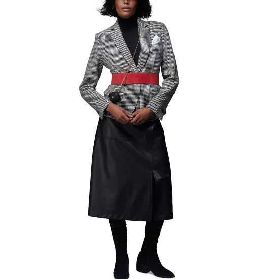 Budget 💯 Anne Klein 👩 Women's Faux-Leather Quilted Snap Jacket Anne Black ✨