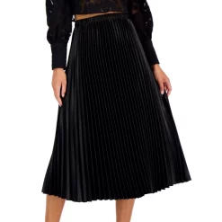 Cheap 🎁 Anne Klein 👩 Women's Pleated Pull-On Midi 👗 Skirt Anne White ✨