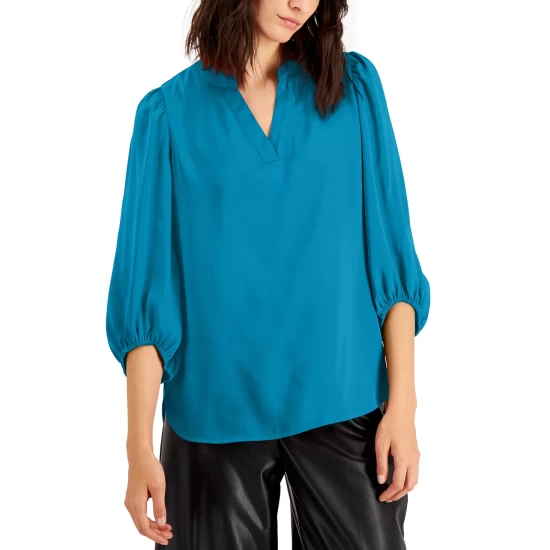 Best Pirce 💯 Anne Klein 👩 Women's Ribbed-Knit Mock Neck Cutout Sweater Anne Black 🎉 - Image 2