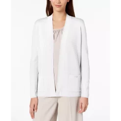 New ✔️ Anne Klein 👩 Women's Zip Front Pullover Top Vicuna/bisqueware Combo 👏