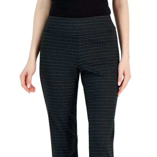 Promo ๐ Anne Klein ๐ฉ Women's Metallic Knit 3/4-Sleeve Knot-Front Midi ๐ Dress Black/gold ๐ฅฐ