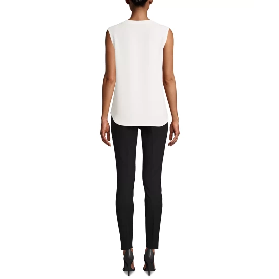 Hot Sale ๐ Anne Klein ๐ฉ Women's Ribbed Puff-Sleeve Button-Up Cardigan Anne Black ๐ - Image 2