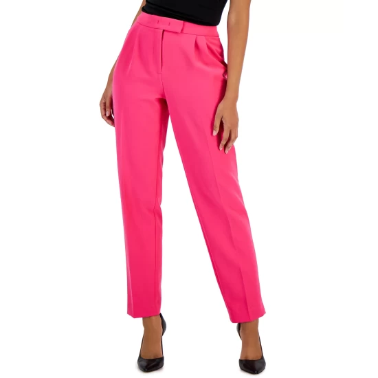 Outlet ๐ Anne Klein ๐ฉ Women's Jacquard Faux-Leather-Trim Tunic Anne Black/anne White ๐ - Image 3