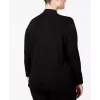 Top 10 🧨 Anne Klein 👩 Women's Harmony-Knit Asymmetric Faux-Wrap Keyhole Top Anne Black ⭐