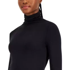 Outlet 🔔 Anne Klein Short-Sleeve Mock-Neck Top Black 🎁