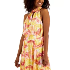 Brand new 👍 Anne Klein 👩 Women's Striped 3/4-Sleeve Mock-Neck Top Anne Black/gold Lurex 💯