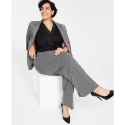 Best deal 😍 Anne Klein 👩 Women's Stretch Jacquard Tweed Cardigan Jacket Anne Black Multi 😀