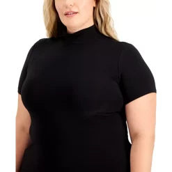 Best deal โค๏ธ Anne Klein ๐ฉ Women's Striped Puff-Sleeve Top Anne White/anne Black ๐