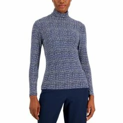 Best Pirce ๐ Anne Klein ๐ฉ Women's The Seamless Turtleneck Royal Sapphire Combo ๐