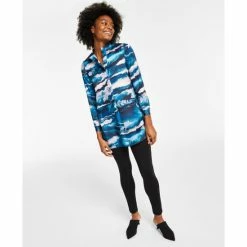 Flash Sale 😉 Anne Klein Printed Blouse & Compression Leggings Anne Black ✔️