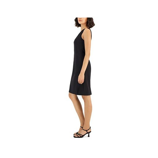 Discount 💯 Anne Klein 👩 Women's Compression V-Neck Sheath 👗 Dress Anne Black 🤩 - Image 3