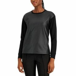 Best Pirce โ๏ธ Anne Klein ๐ฉ Women's Long-Sleeve Faux-Leather Top Anne White ๐