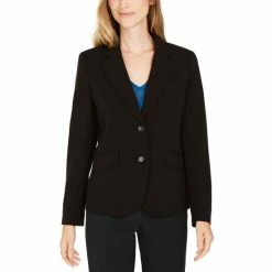 Best deal ✨ Anne Klein Two-Button Blazer Black 🛒