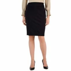 Outlet ๐ Anne Klein ๐ฉ Women's Compression Pencil ๐ Skirt Anne Black โค๏ธ